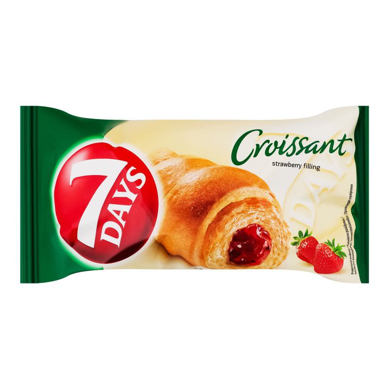 Круасан 7 Days із полуничною начинкою 60г